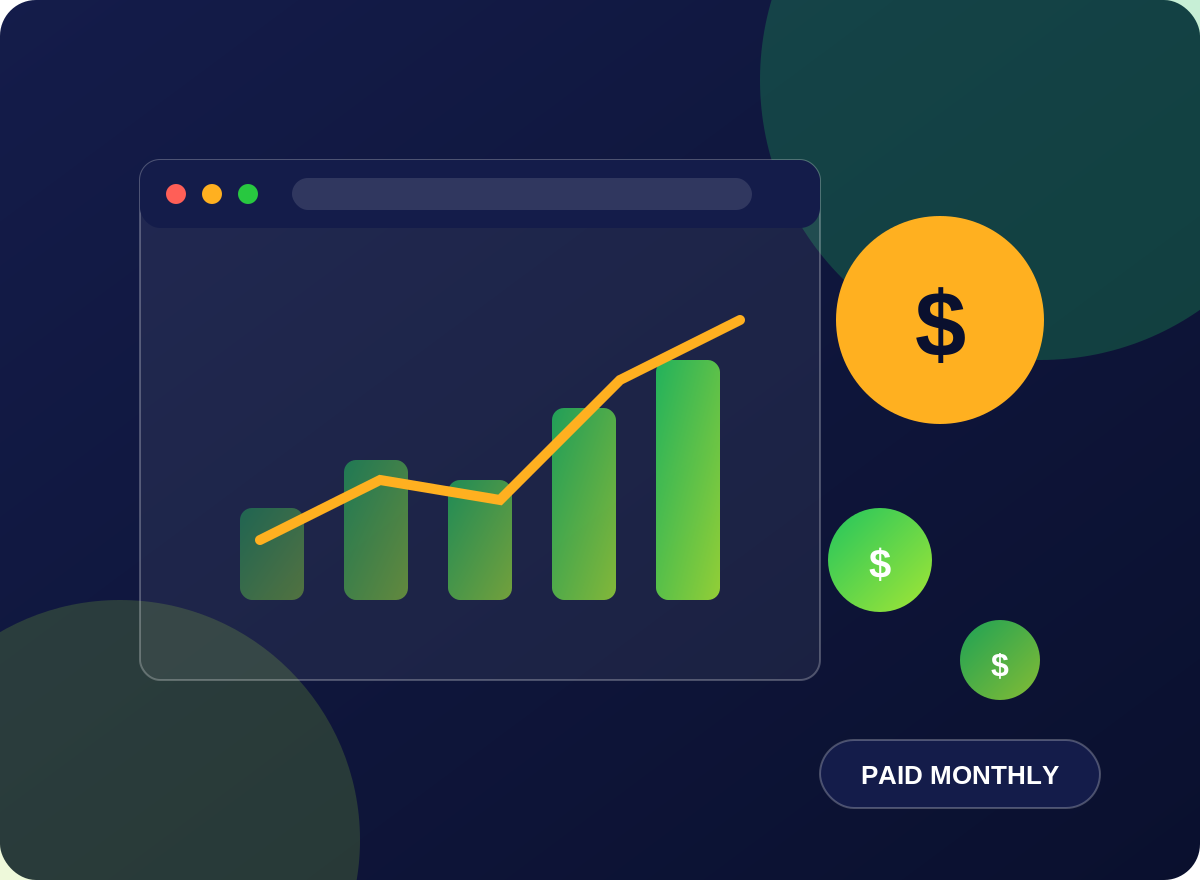 Affiliate earnings dashboard