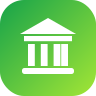 Local government civic building icon